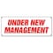 Signmission UNDER NEW MANAGEMENT BANNER SIGN brand signs owner ownership store business B-72 Under New Management - alternate 1